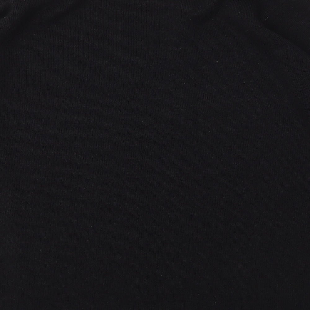 Easy Mens Black Houndstooth Pullover Sweatshirt Size XL