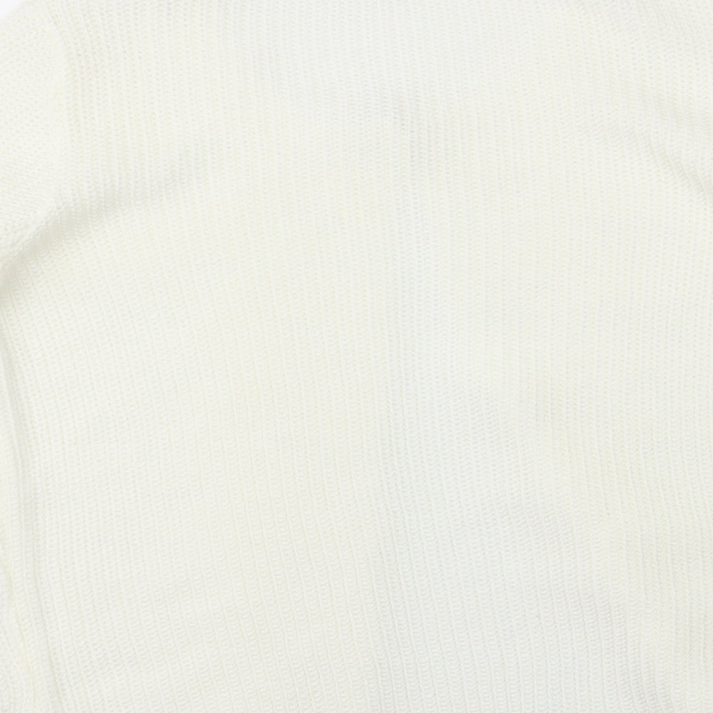 ENVY US Womens Ivory Cardigan Jumper Size M