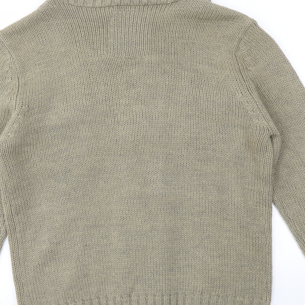 SAND STONE Womens Green Cardigan Jumper Size M