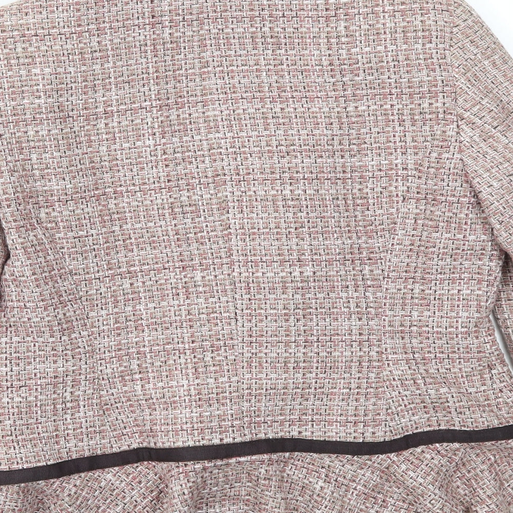 Kasper Womens Orange Jacket Blazer Size M
