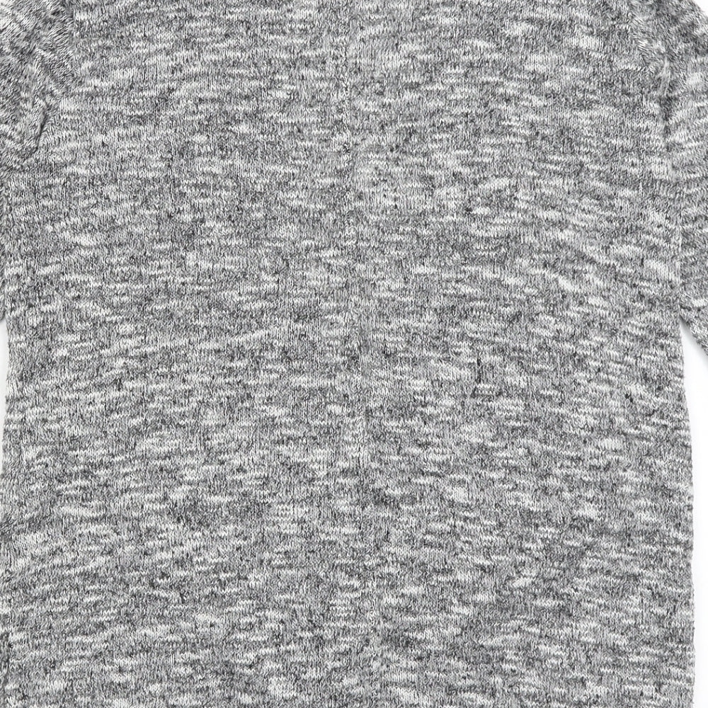 Miss Selfridge Womens Grey Cardigan Jumper Size M