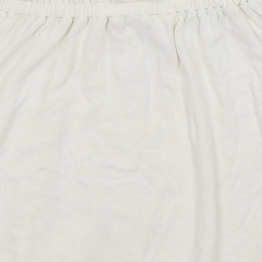 Primark Girls White Basic T-Shirt Size 11-12 Years
