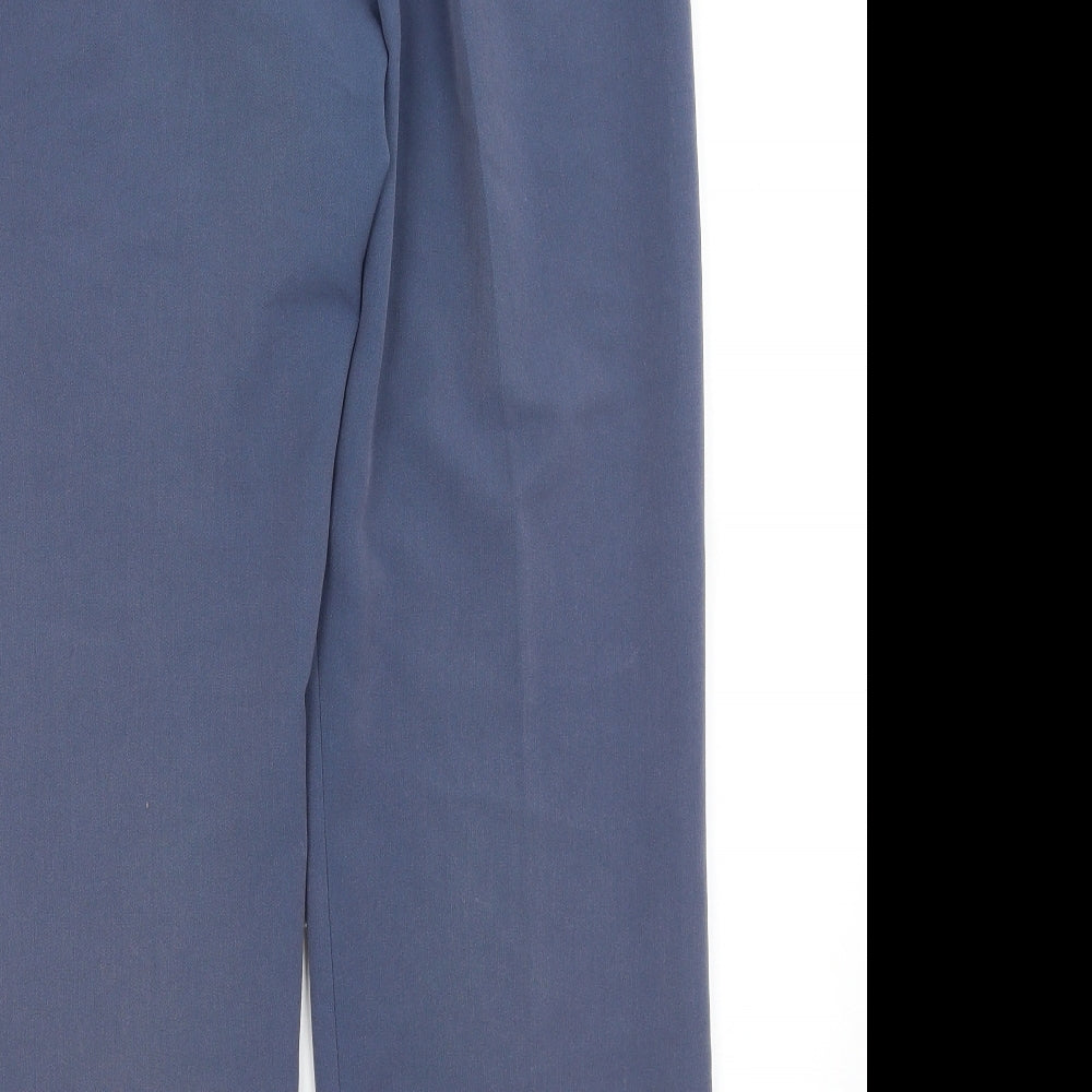 Preworn Womens Blue Trousers Size 12 L27.5 in