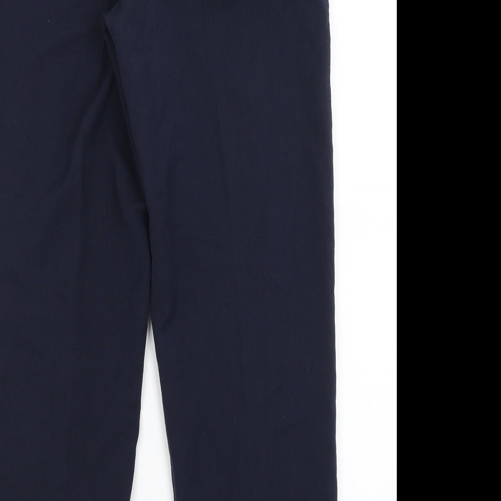 Preworn Womens Blue Trousers Size 14 L26 in