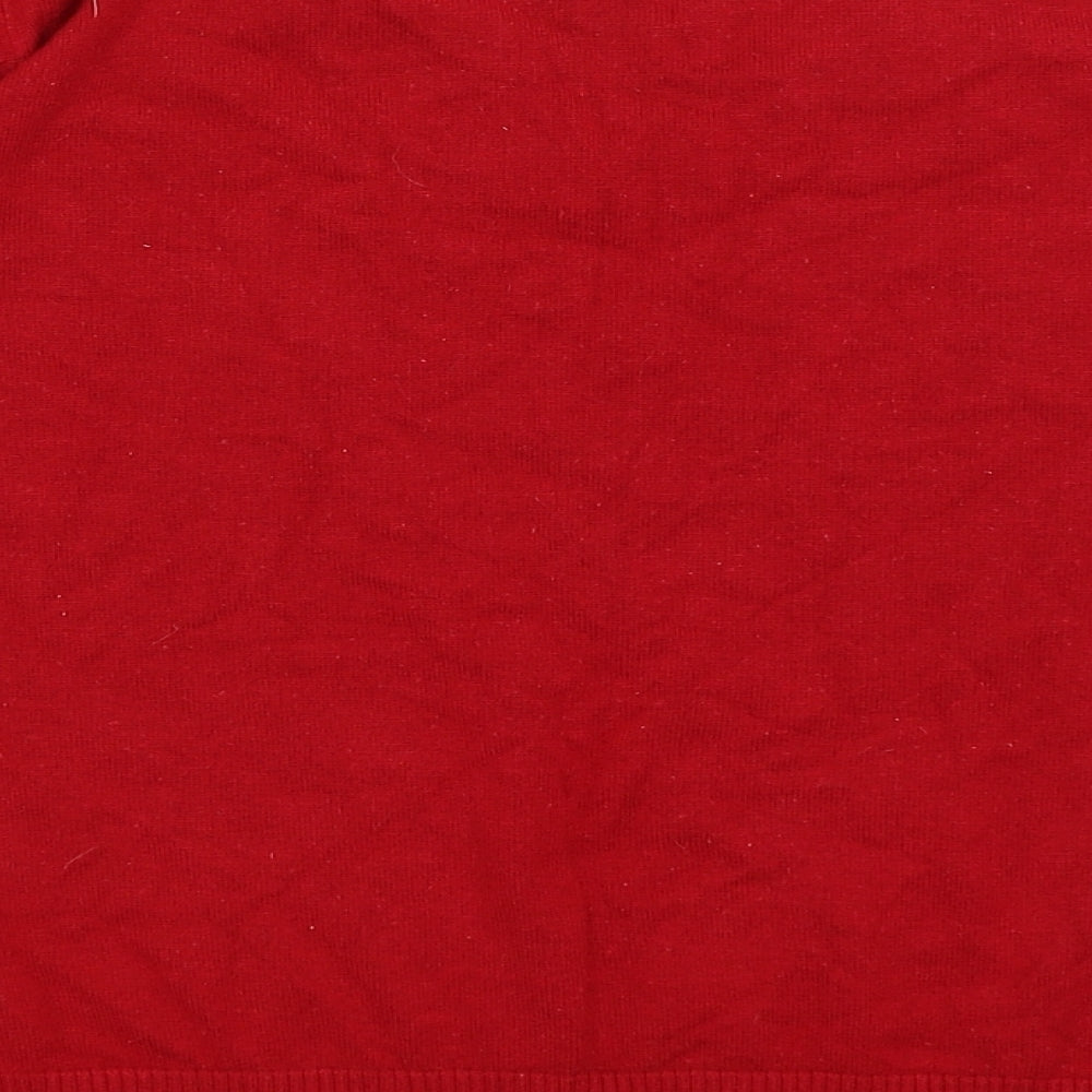 BM Womens Red Pullover Jumper Size M