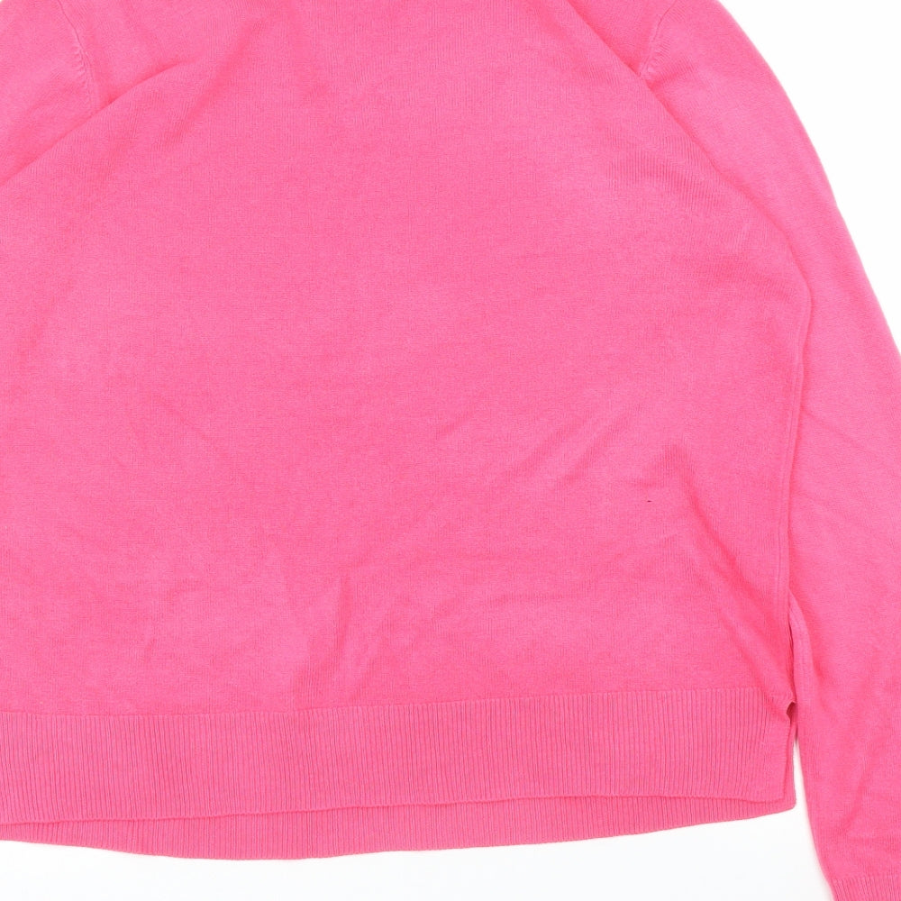 M&S Womens Pink Pullover Jumper Size 14