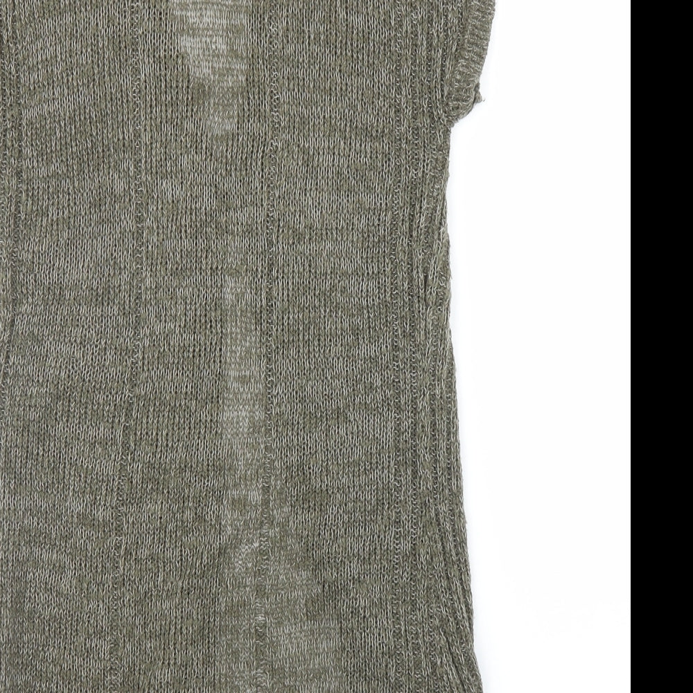 Vivien Aron Womens Green Cardigan Jumper Size 10