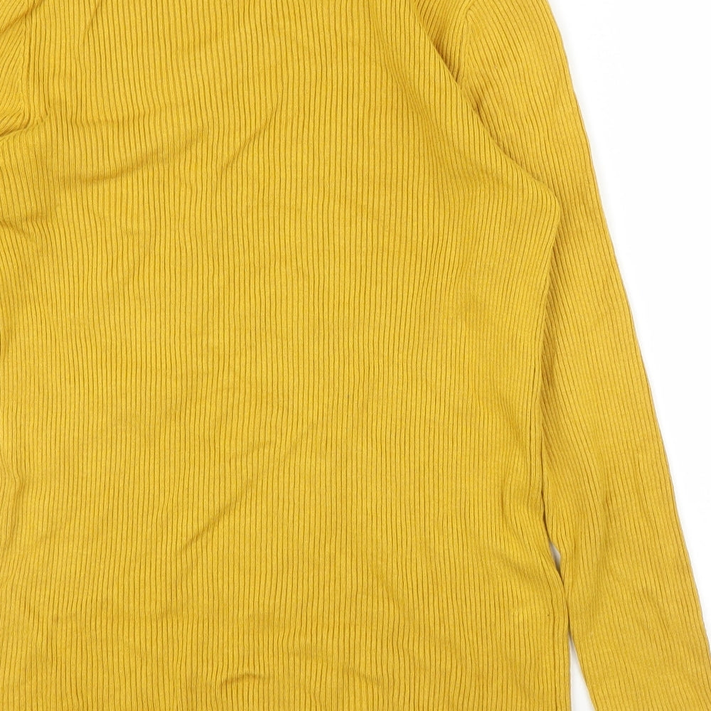 M&S Womens Yellow Pullover Jumper Size 12
