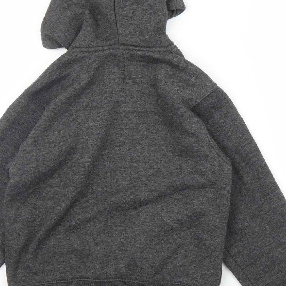 A2Z 4Kids Boys Grey Full Zip Hoodie Size 7 Years