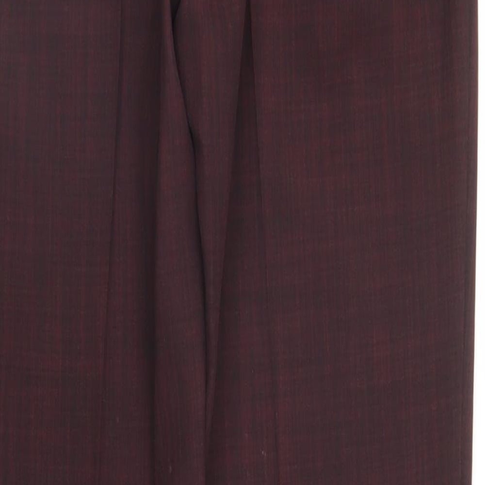 Marks & Spencer Womens Purple Trousers Size 8 L29 in