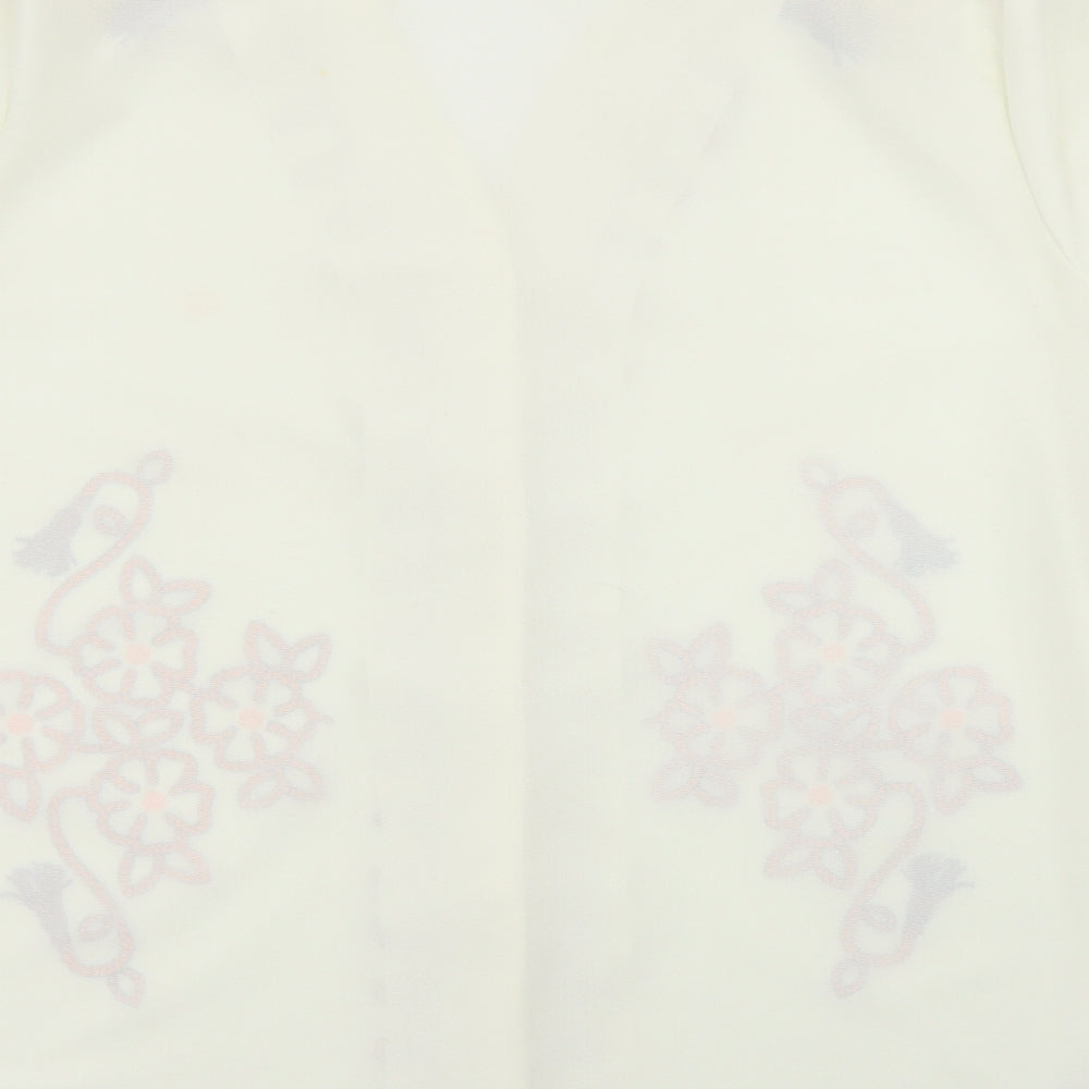 Preworn Womens Beige Basic Blouse Size XL