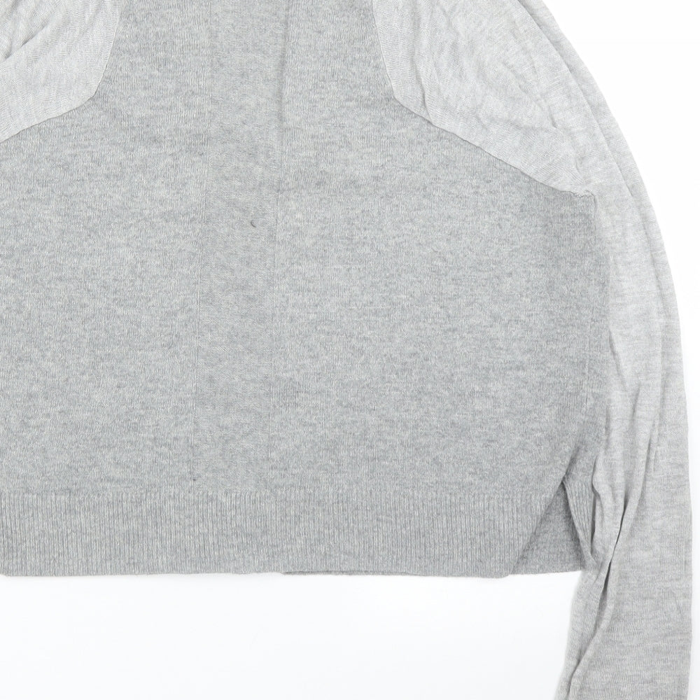 Topshop Womens Grey Cardigan Jumper Size 8