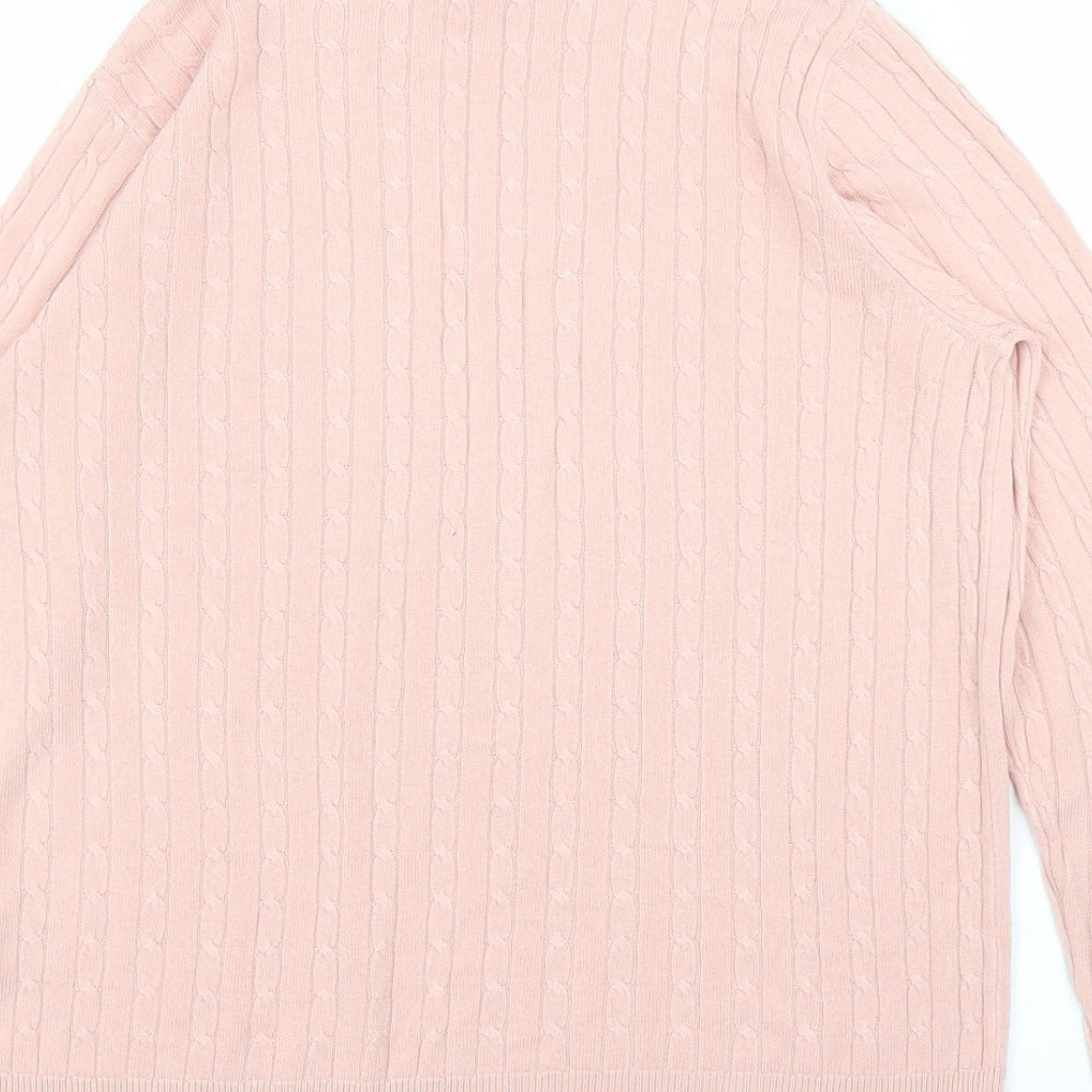 Marks & Spencer Womens Pink Pullover Jumper Size 12