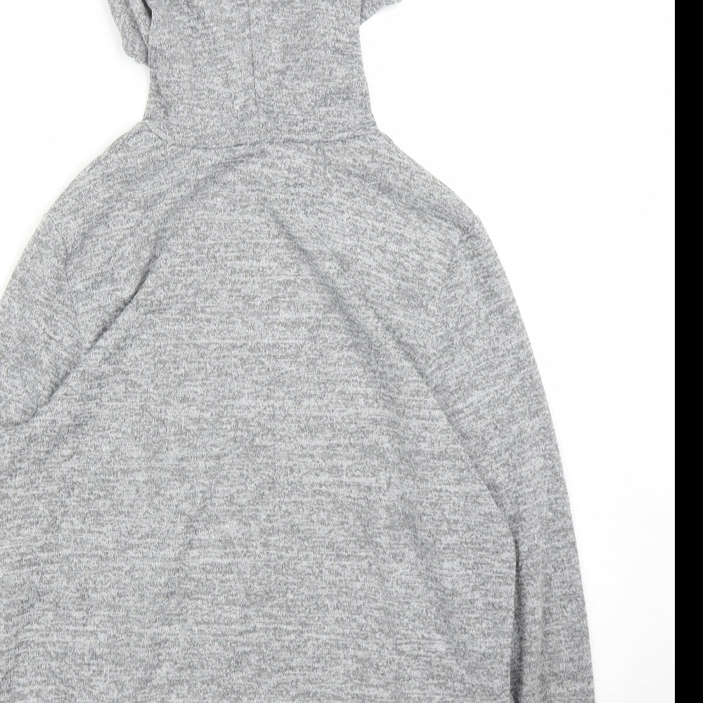 New Look Girls Grey Pullover Hoodie Size 12 Years