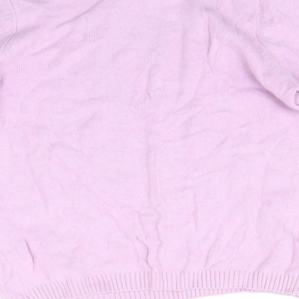 EWM Womens Purple Pullover Jumper Size S
