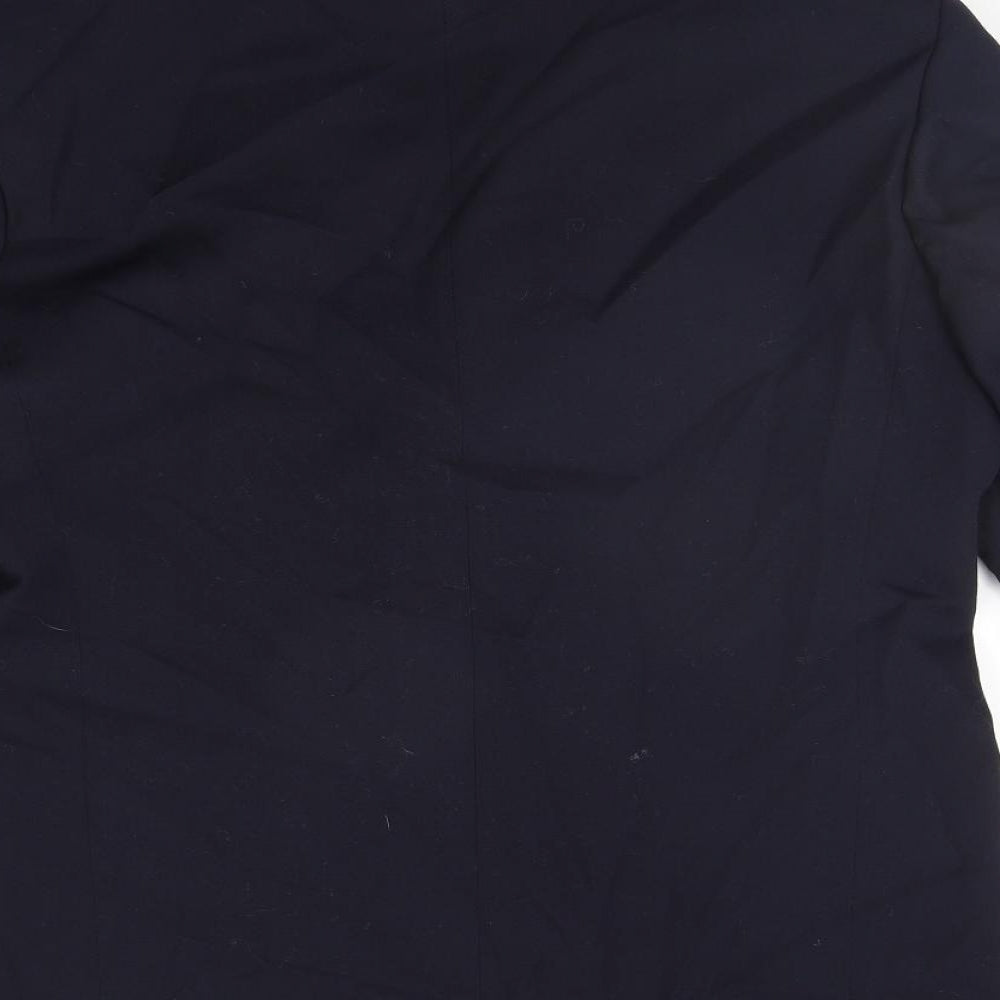 GREENWOODS Mens Blue Jacket Suit Jacket Size L
