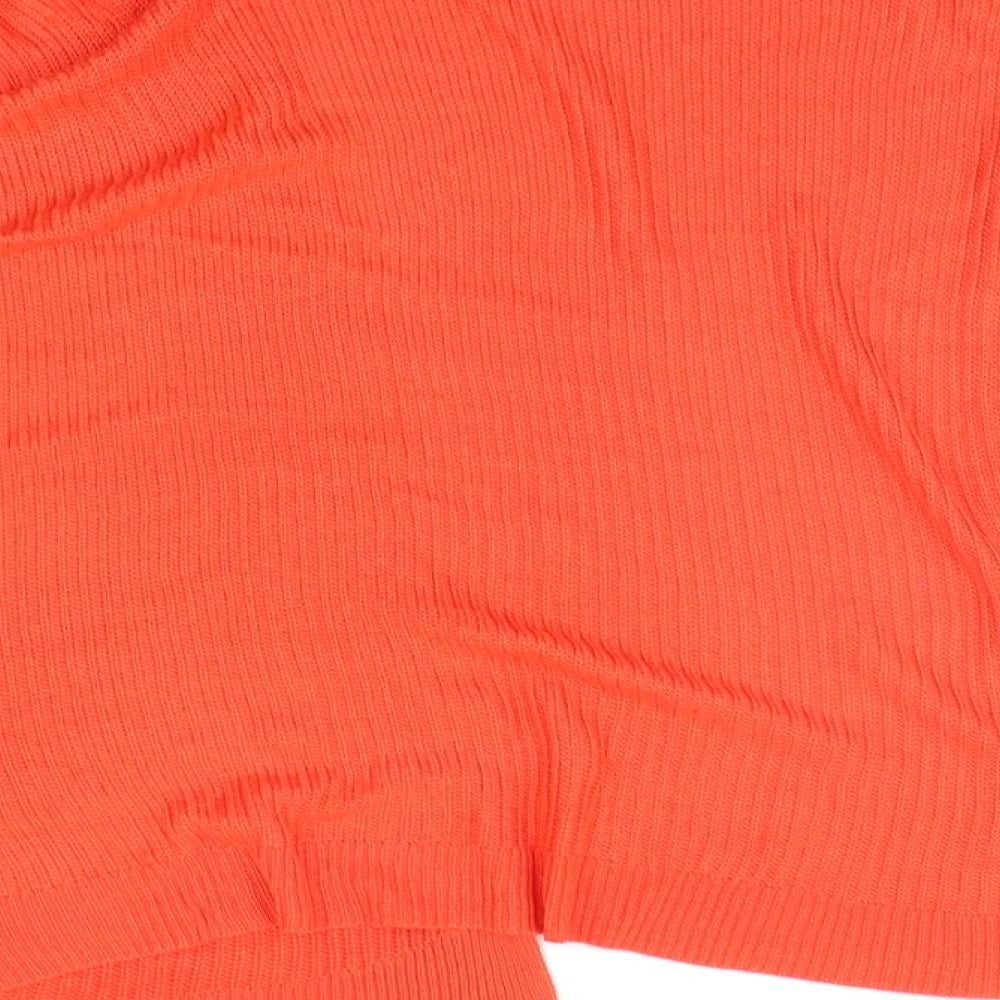Matalan Womens Orange Cardigan Jumper Size S