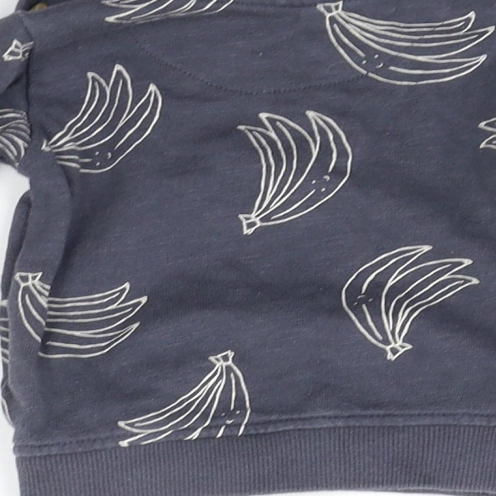 Marks & Spencer Baby Grey Geometric Pullover Jumper Size 0-3 Months - BANNANAS