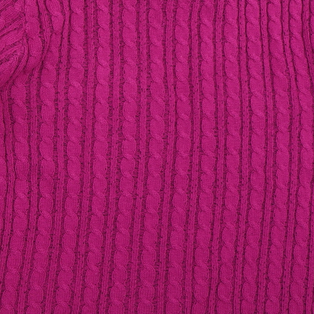 Lizzie Clark Womens Purple Pullover Jumper Size S