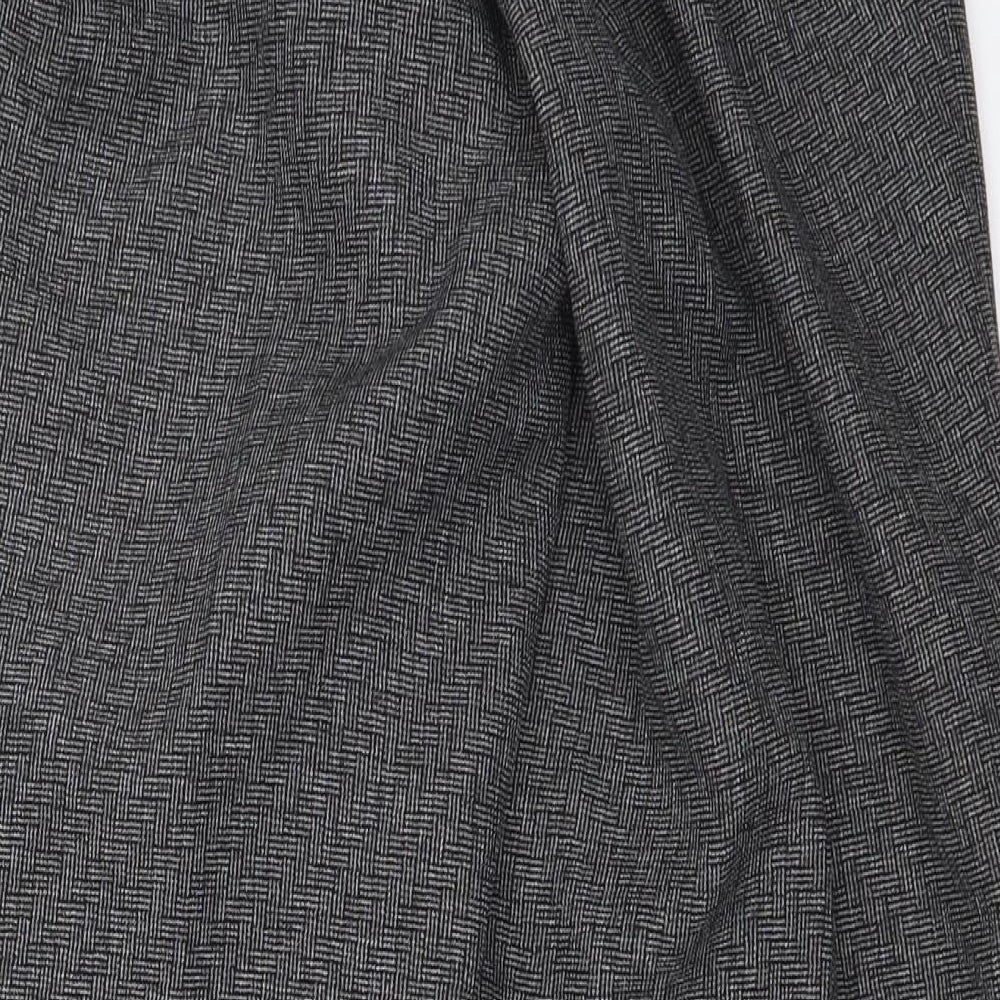 Preworn Womens Grey Trousers Size 12 L24.5 in