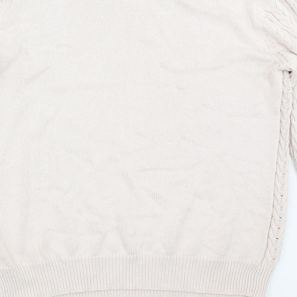H&M Womens Beige Pullover Jumper Size S