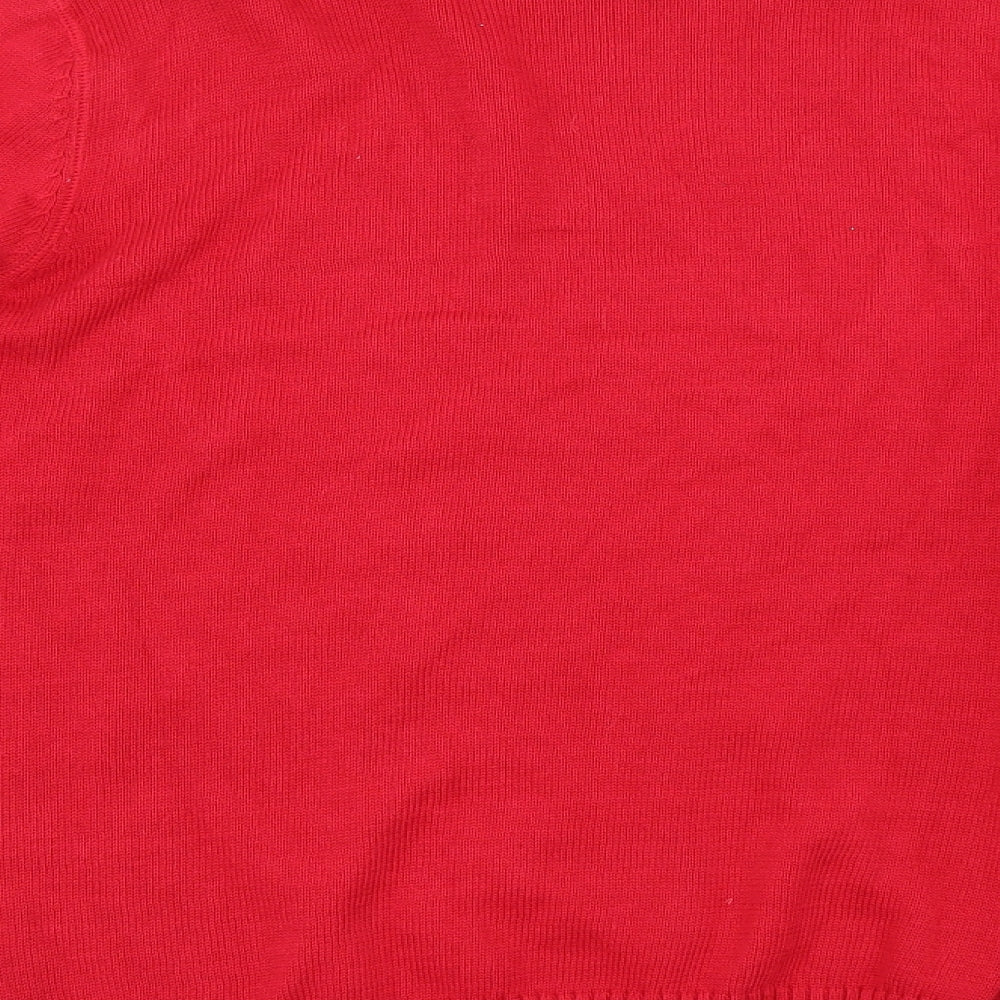 Matalan Womens Red Pullover Jumper Size M