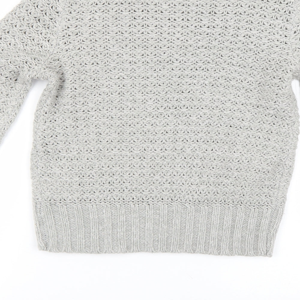 Brave Soul Womens Grey Pullover Jumper Size S