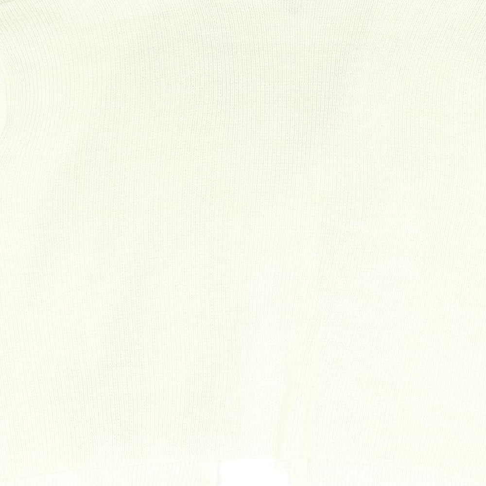 Canda Womens Beige Knit Cardigan Jumper Size M