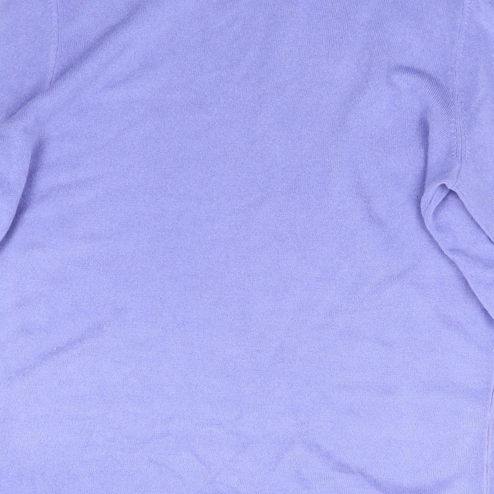 Marks & Spencer Womens Purple Knit Pullover Jumper Size M