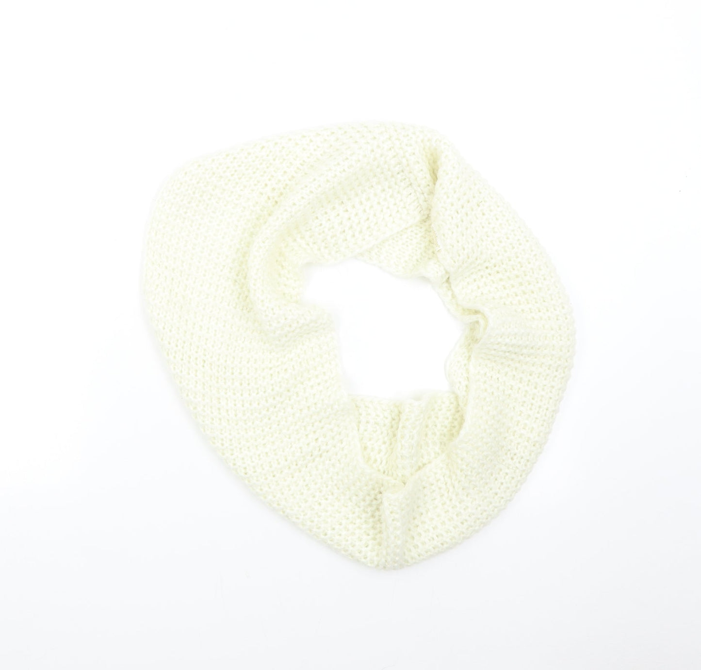 Golddigga Womens Ivory Knit Scarf - Infinity Scarf