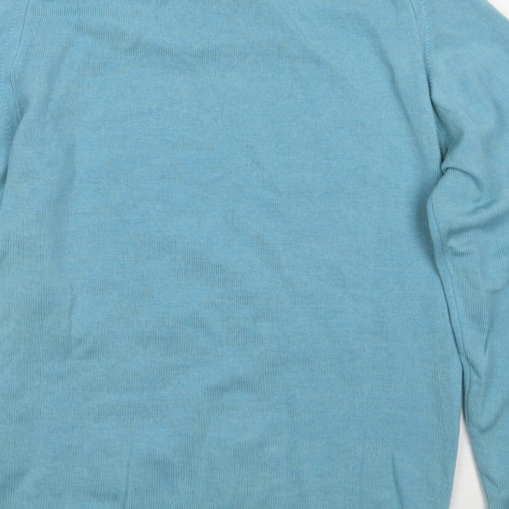 EWM Womens Blue Pullover Jumper Size S