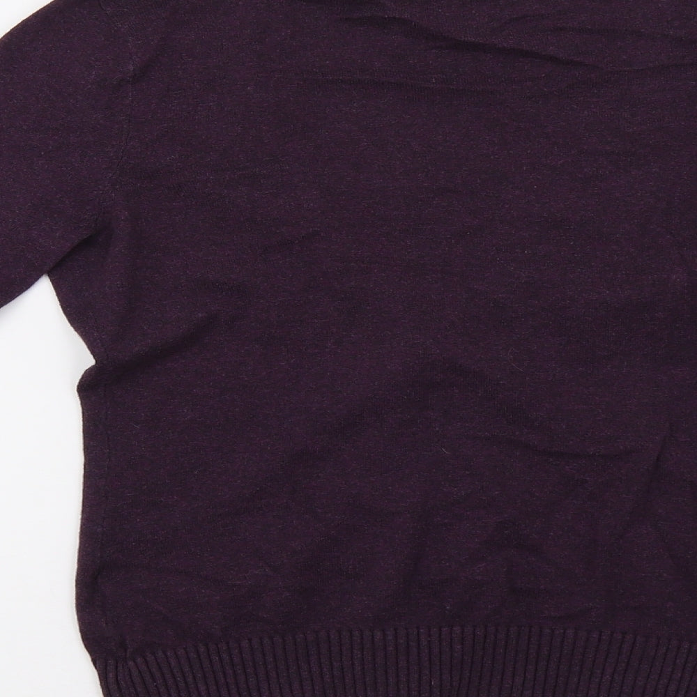 H&M Womens Purple Cardigan Jumper Size 10
