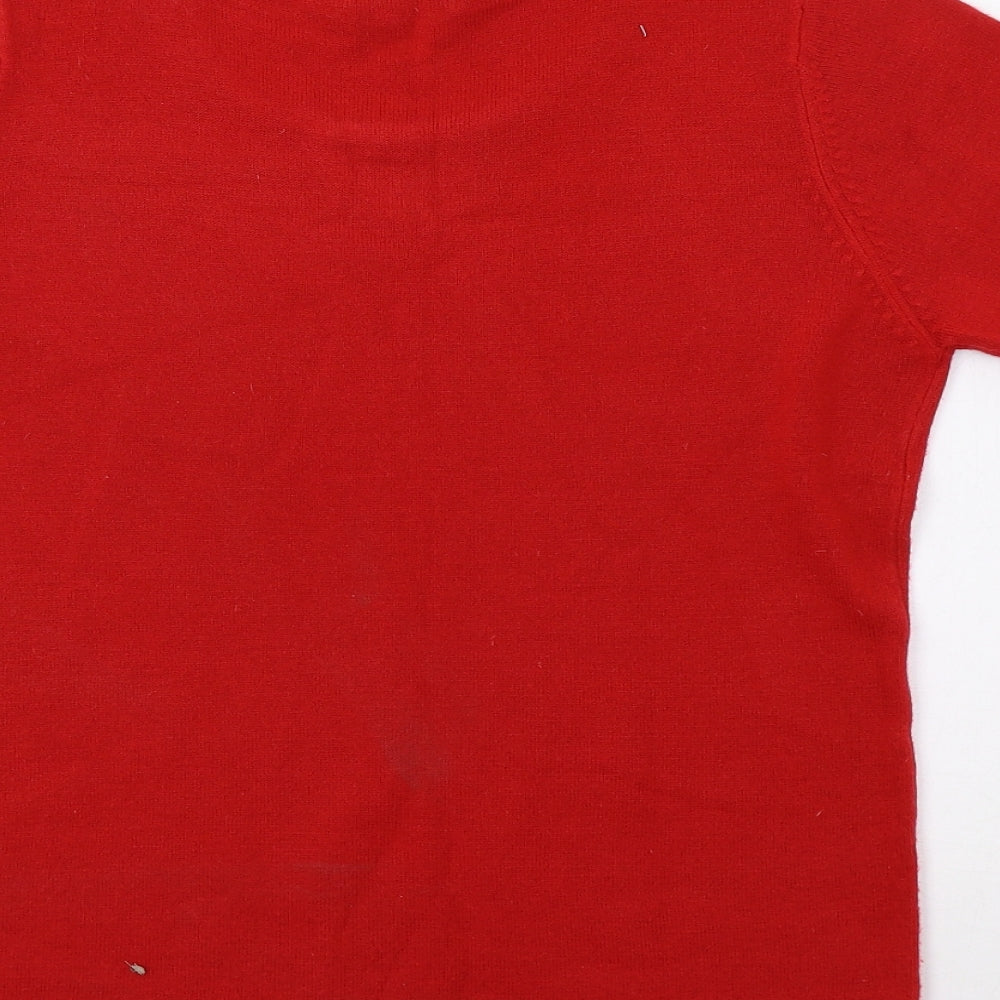 Berkertex Womens Red Pullover Jumper Size 12