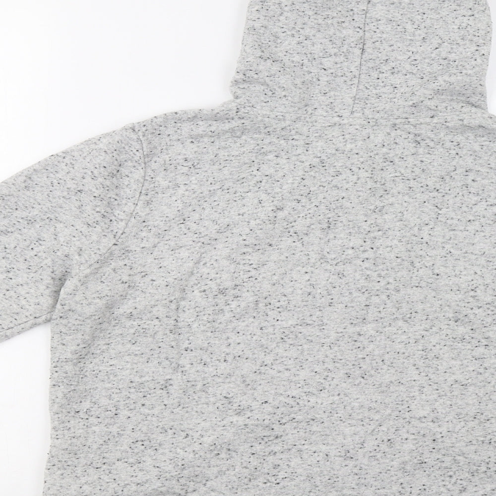 H&M Womens Grey Henley Hoodie Size M