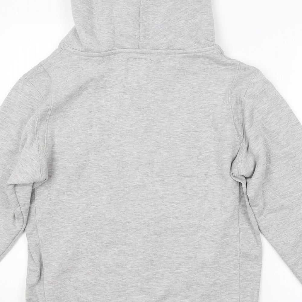 Soviet Black Mens Grey Pullover Hoodie Size S