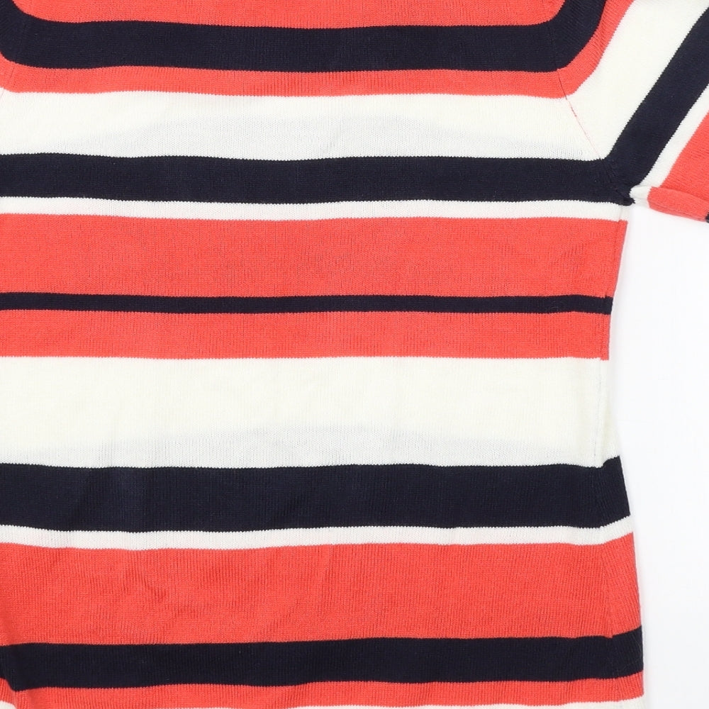 Papaya Womens Multicoloured Striped Pullover Jumper Size 8