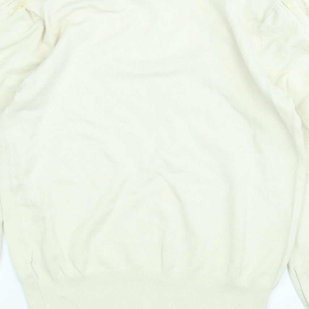 Atmosphere Womens Beige Pullover Jumper Size M
