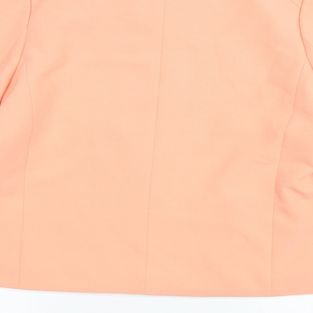 Emt Womens Pink Jacket Blazer Size 14