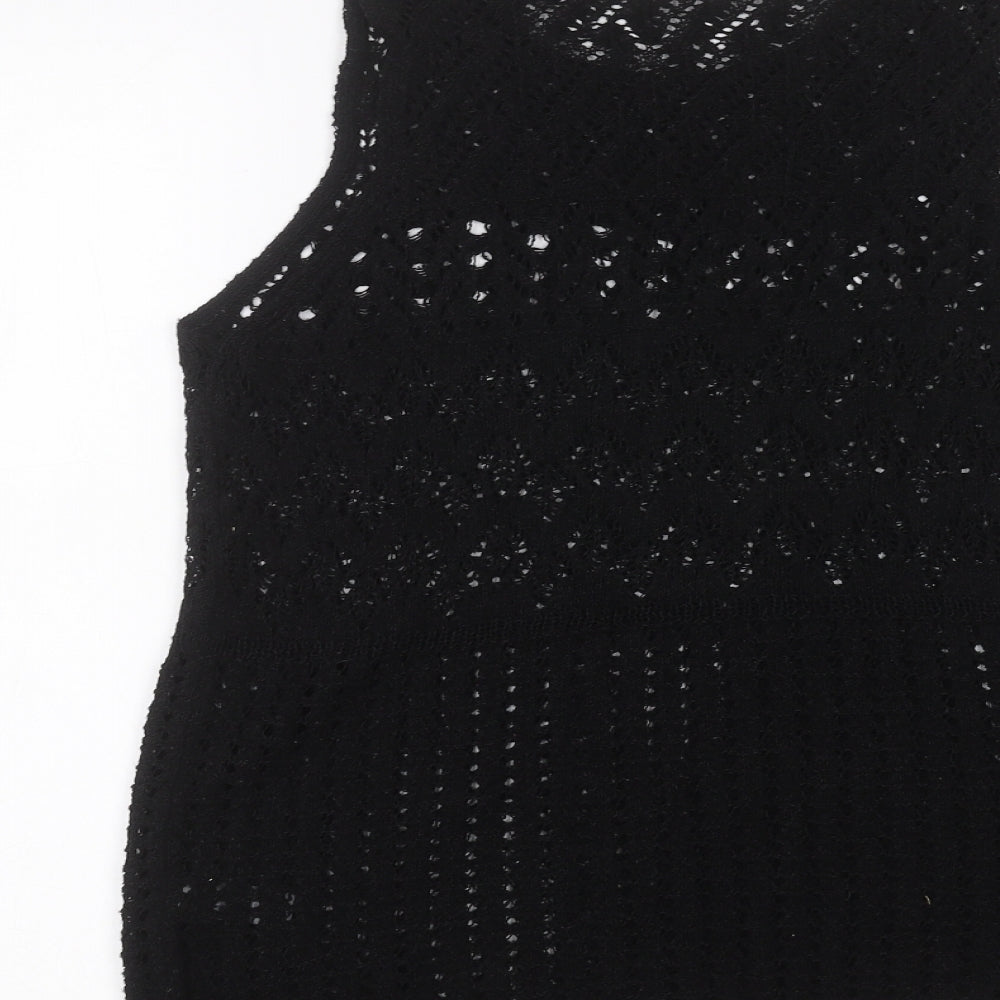 George Womens Black Basic T-Shirt Size XS
