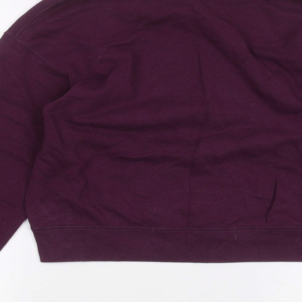 Uni Mens Purple Pullover Jumper Size M