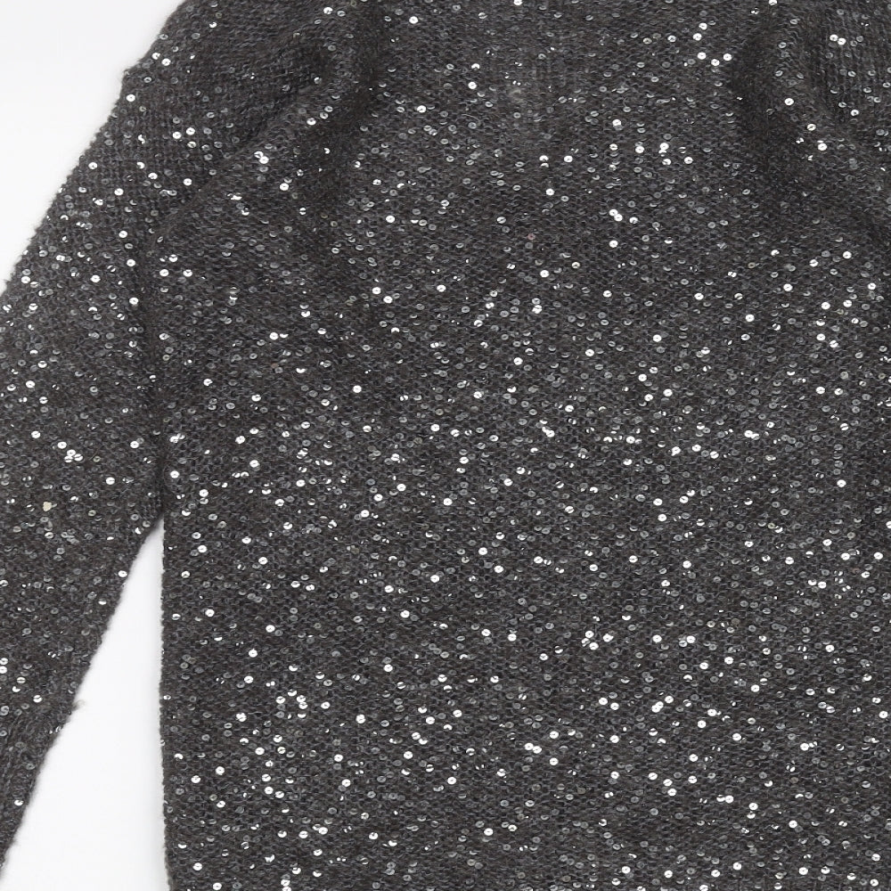 Marks & Spencer Womens Black Cardigan Jumper Size 10