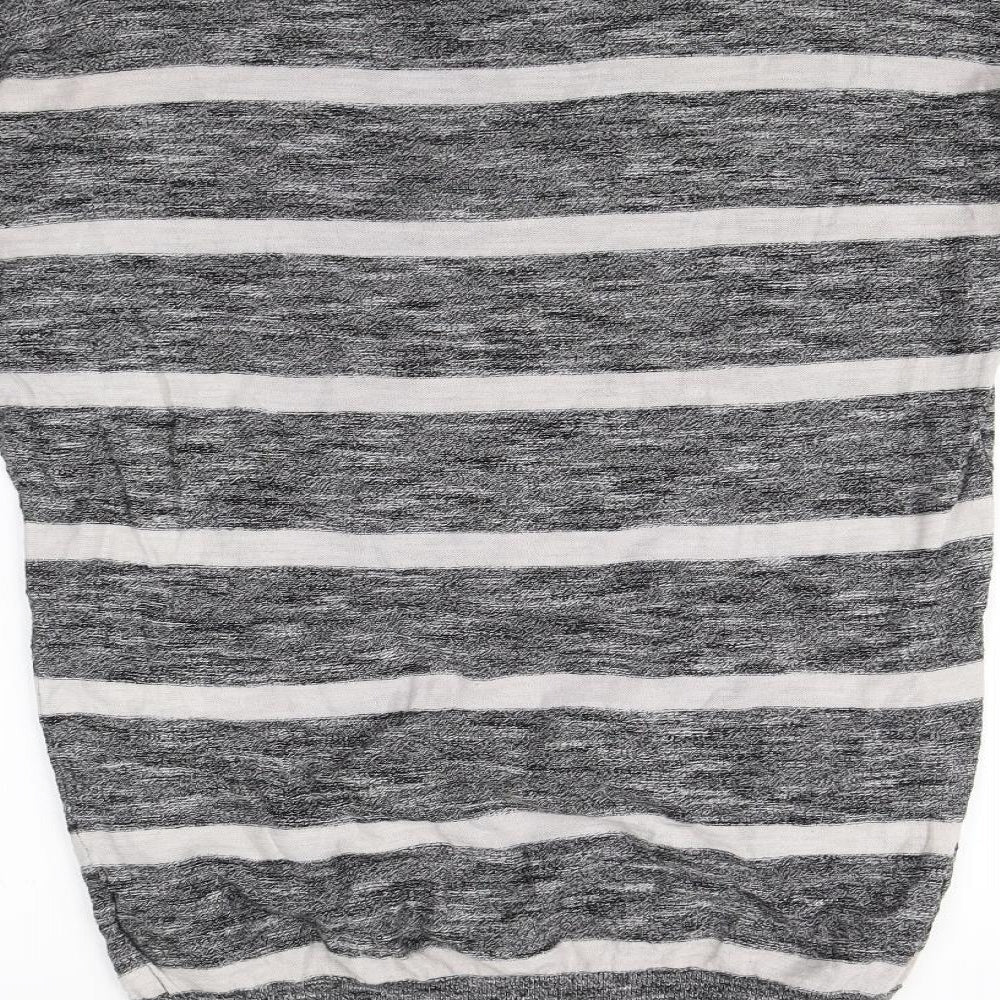 H&M Womens Multicoloured Striped Basic T-Shirt Size 6