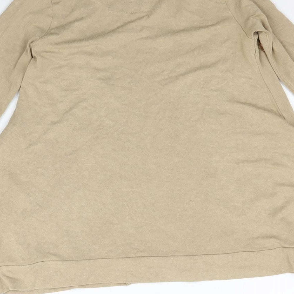 NEXT Girls Beige Cardigan Jumper Size 3 Years
