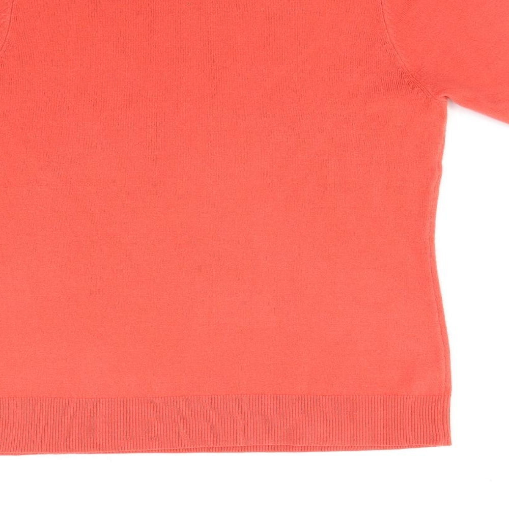 BHS Womens Orange Pullover Jumper Size 10