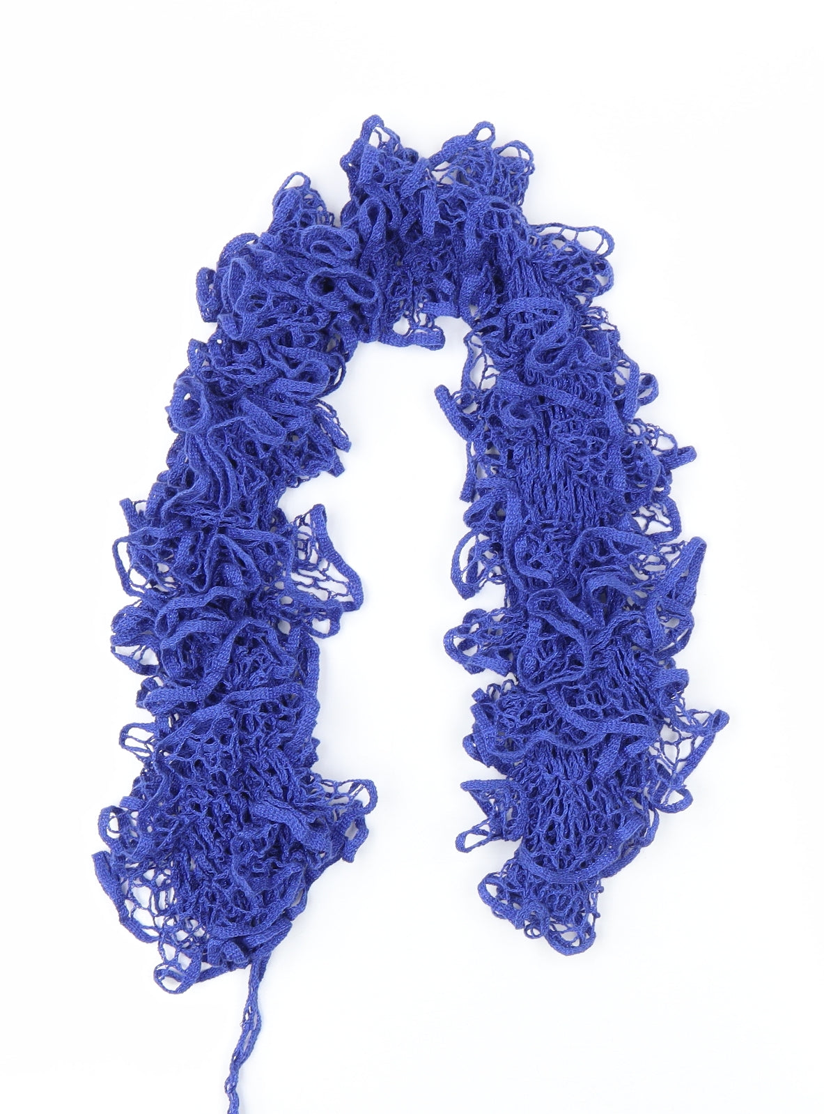 Preworn Womens Blue Scarf - boa