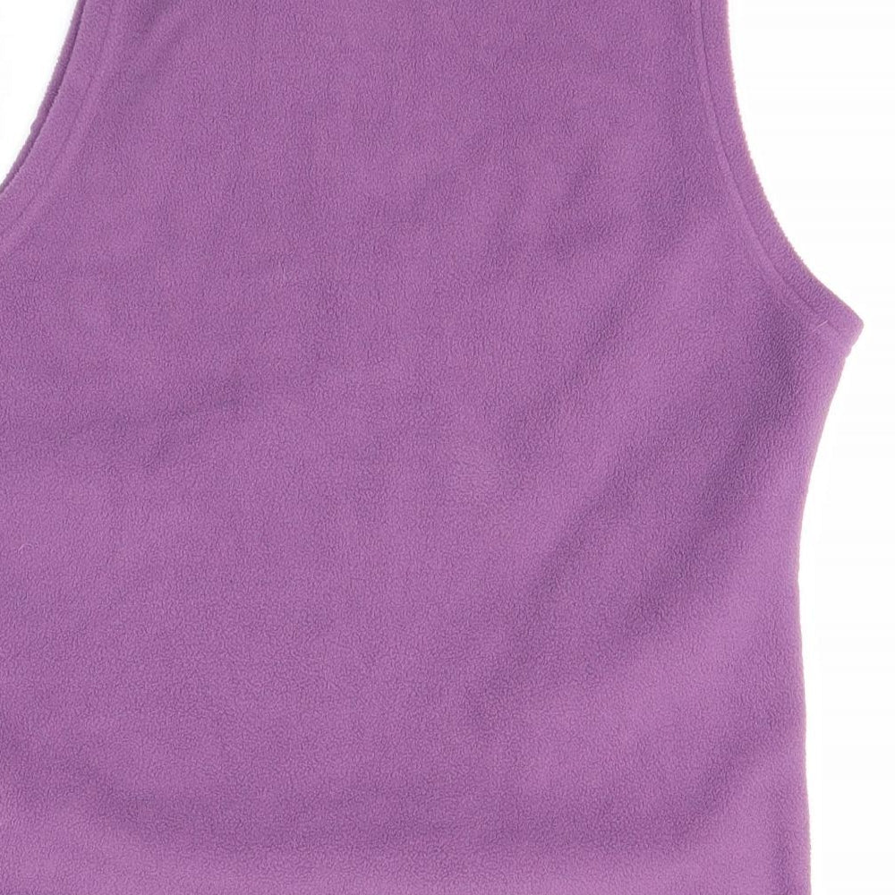 EWM Womens Purple Full Zip Sweatshirt Size S
