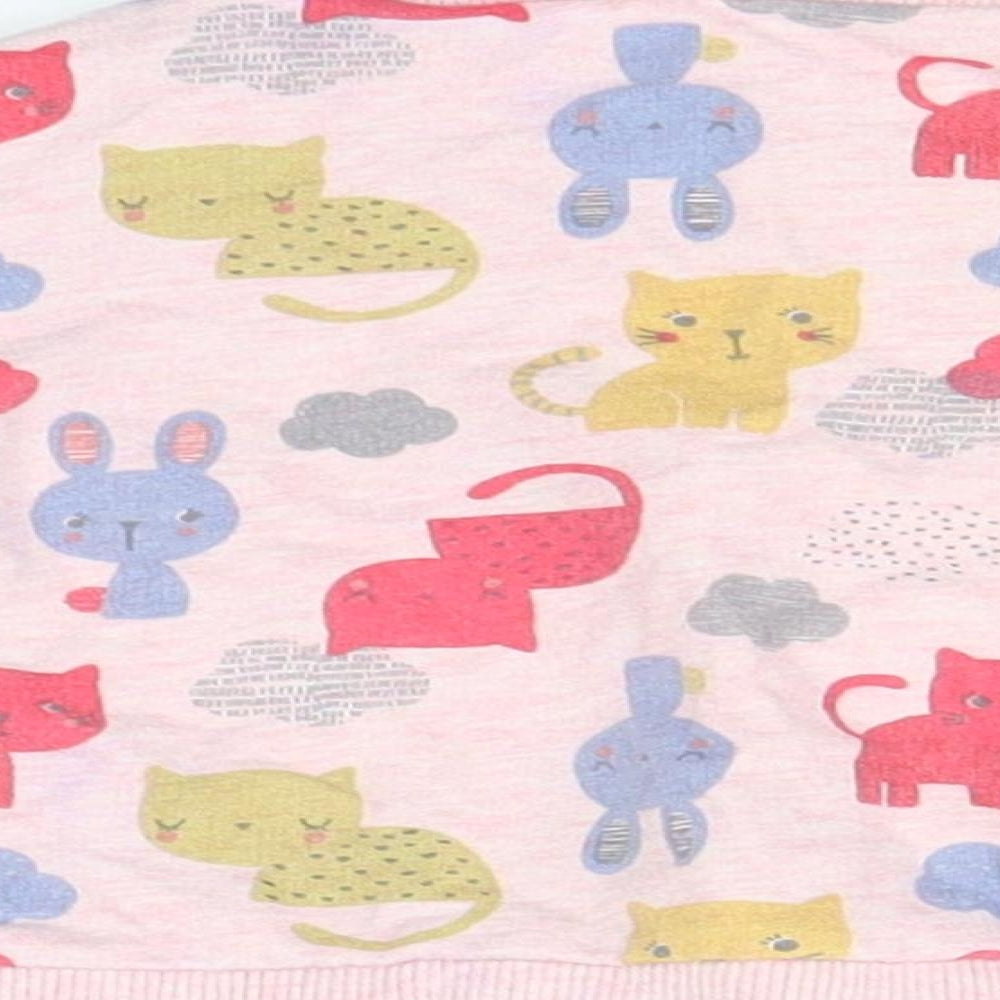 Nutmeg Girls Pink Pullover Jumper Size 3-6 Months