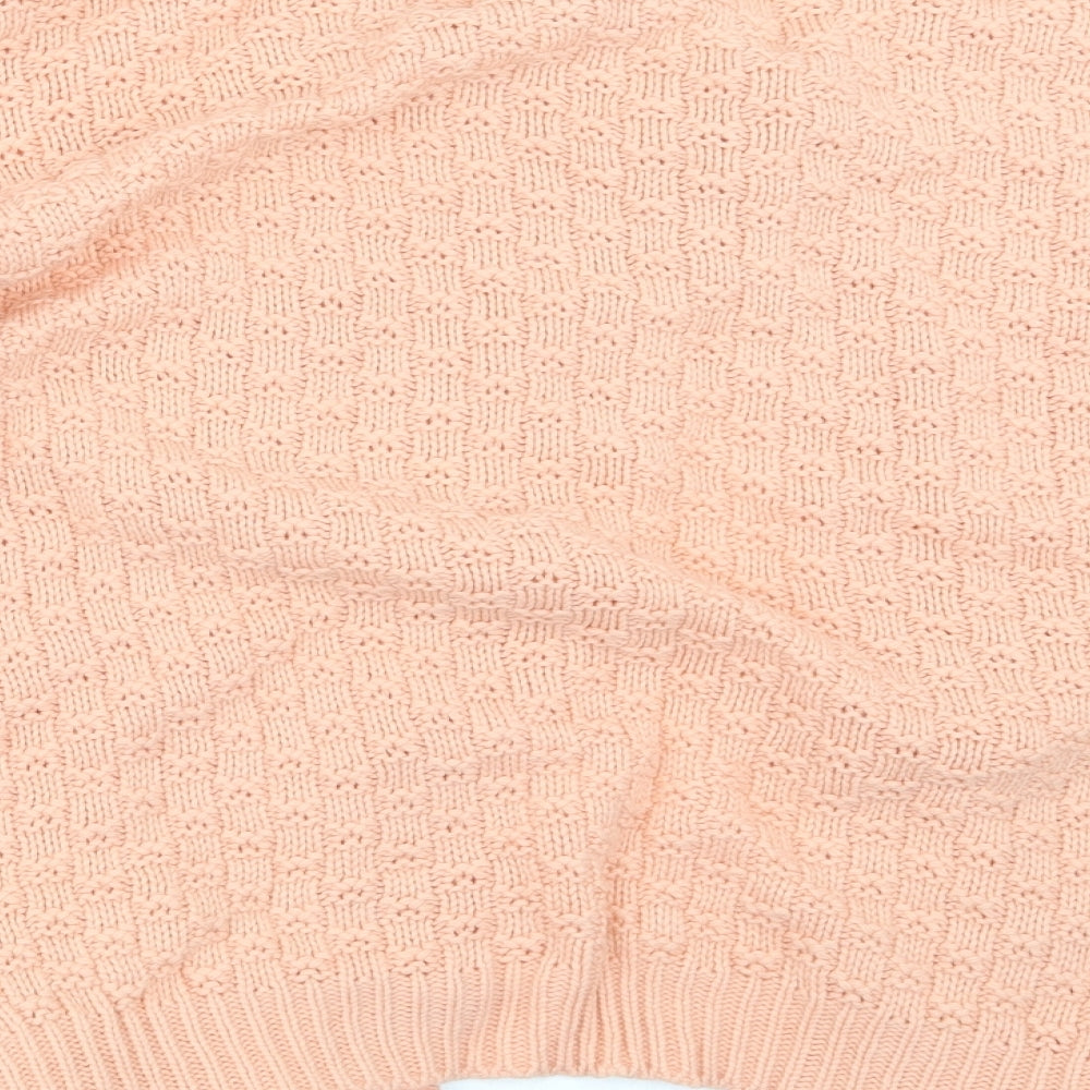 PINK Womens Pink Knit Cardigan Jumper Size M