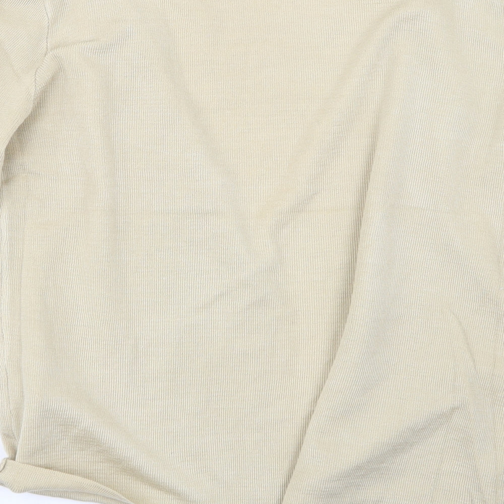 Morghy Womens Beige Knit Cardigan Jumper Size S