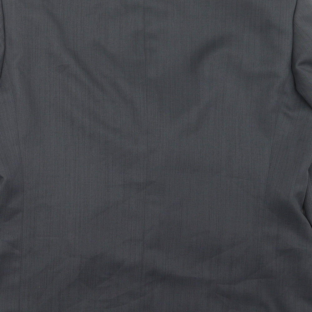 Zantos Mens Grey Jacket Suit Jacket Size 40